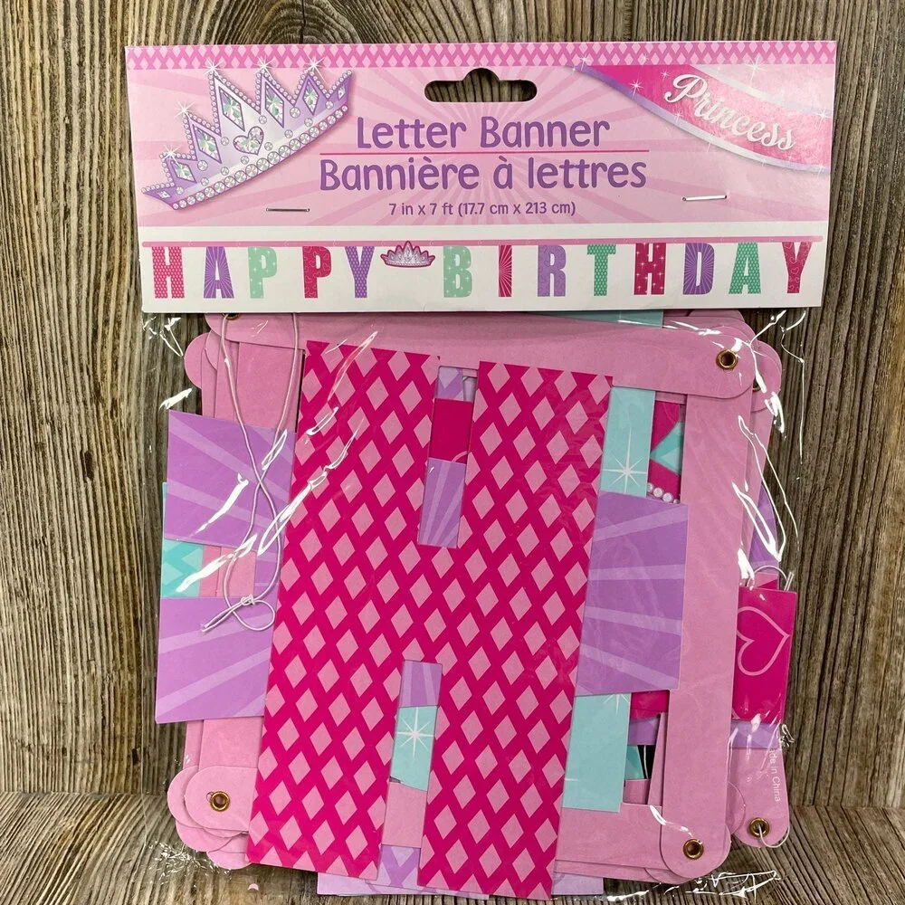 Little Princess Girls 1st Birthday Party Supply Kit Bundle Lot Set